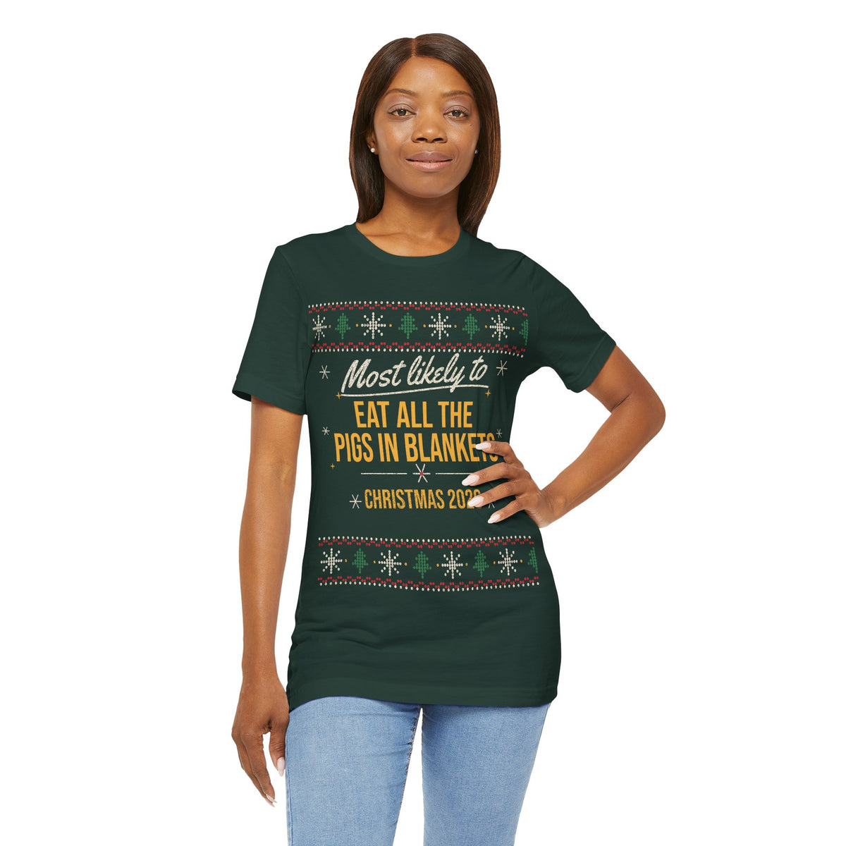 Personalised "Most Likely To" Christmas T-Shirt | Matching Family Set