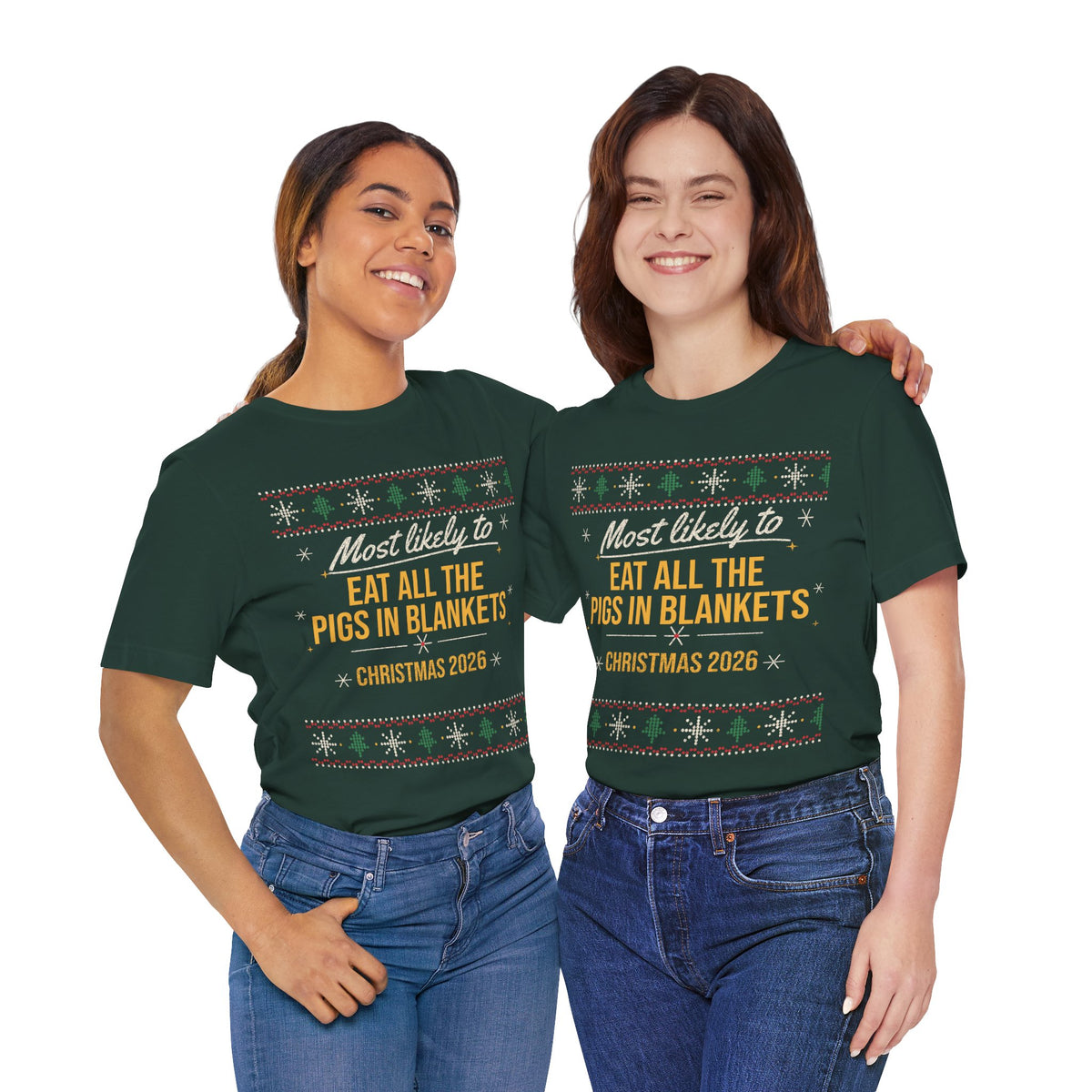 Personalised "Most Likely To" Christmas T-Shirt | Matching Family Set
