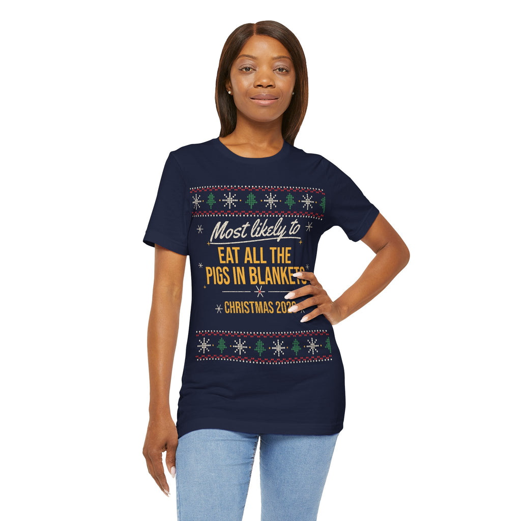 Personalised "Most Likely To" Christmas T-Shirt | Matching Family Set