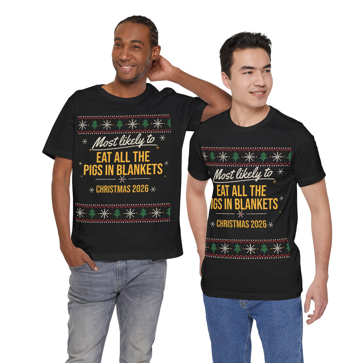 Personalised "Most Likely To" Christmas T-Shirt | Matching Family Set