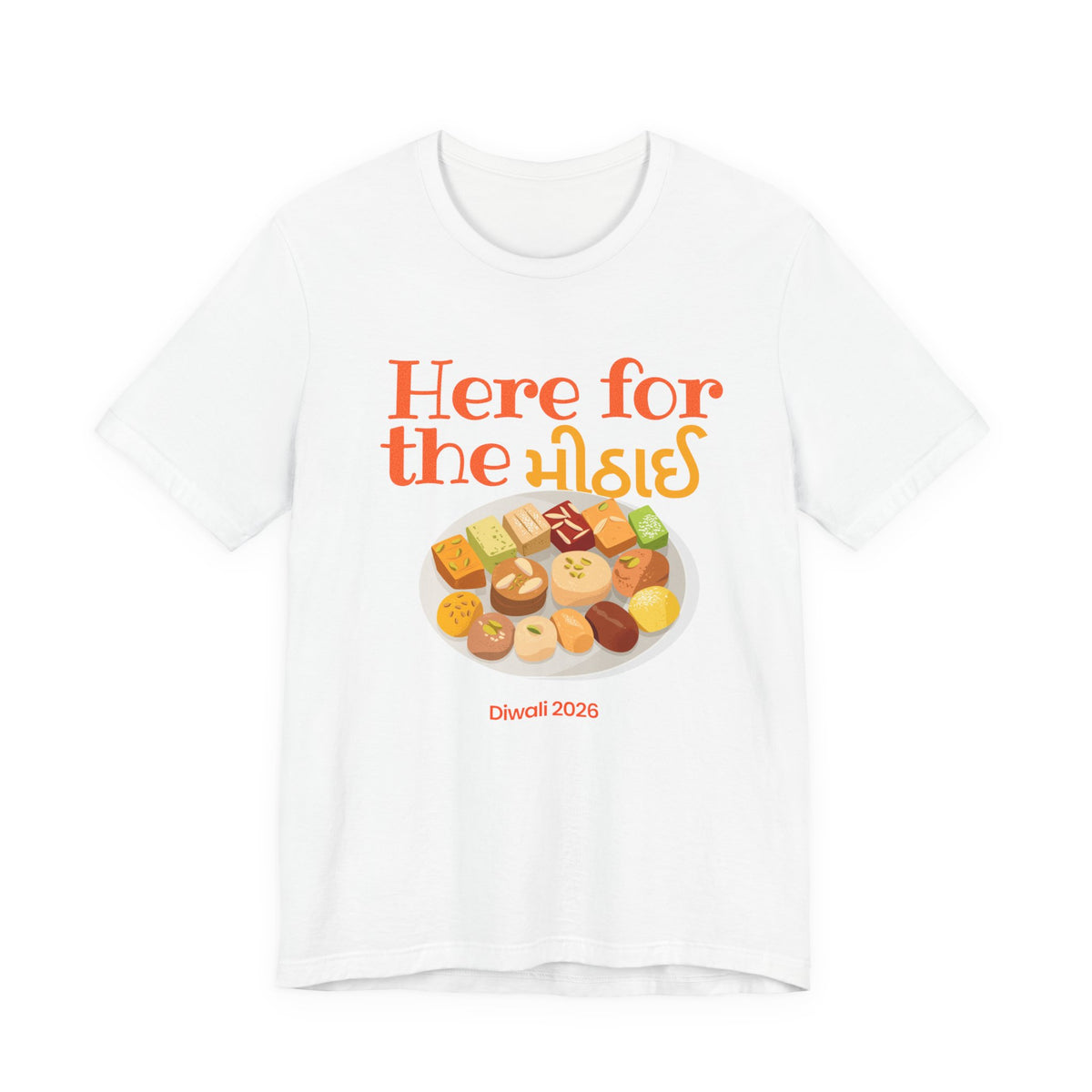 Here for the Mithai Diwali t-shirt in white
