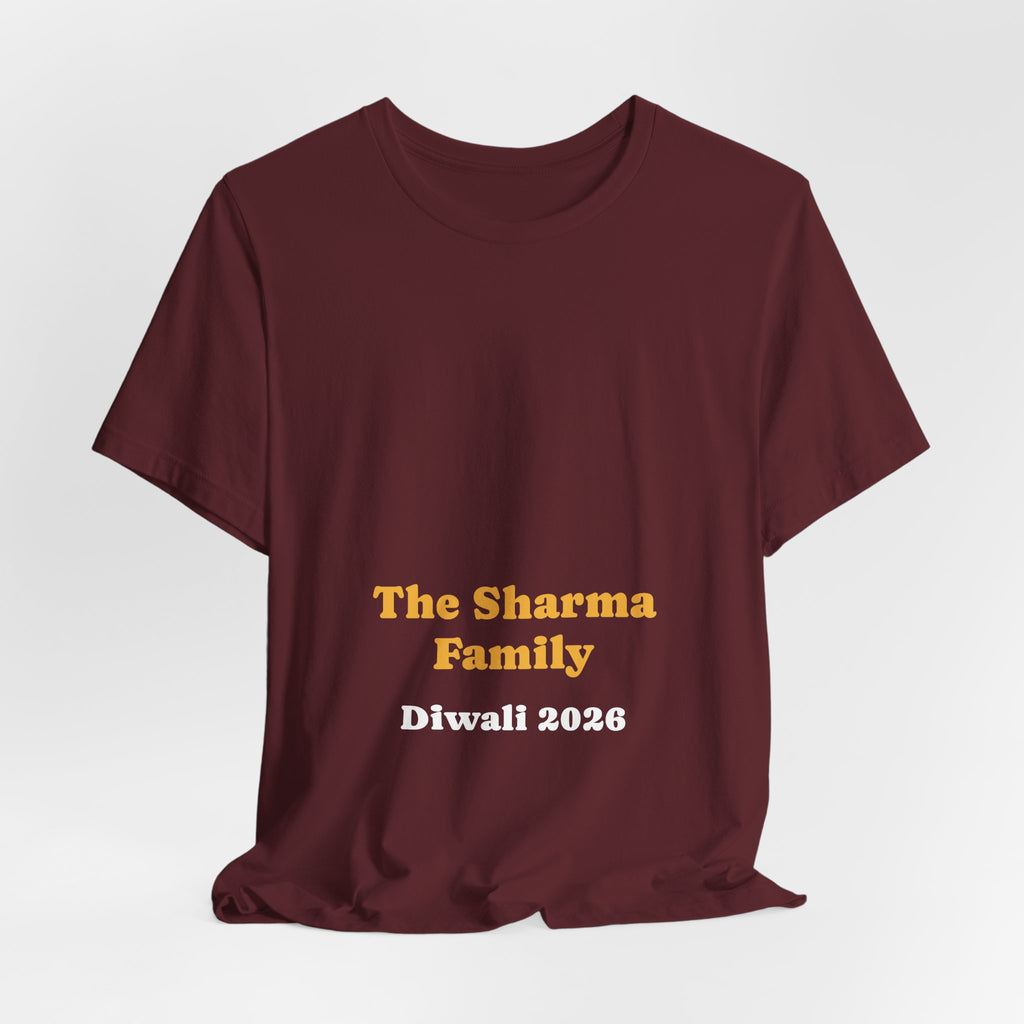 Personalised Family Diwali 2026 T-Shirt | Matching Family Set